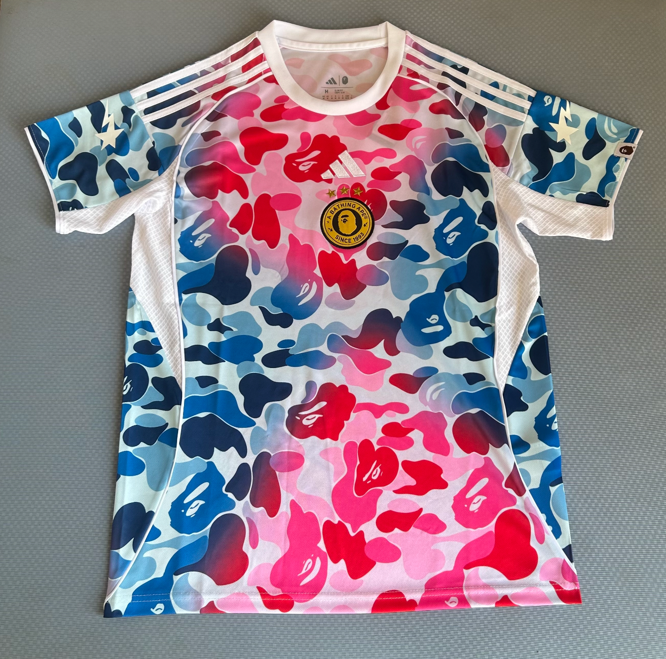 Bathing Ape (BAPE) 2026 Blue Pink Camo Jersey