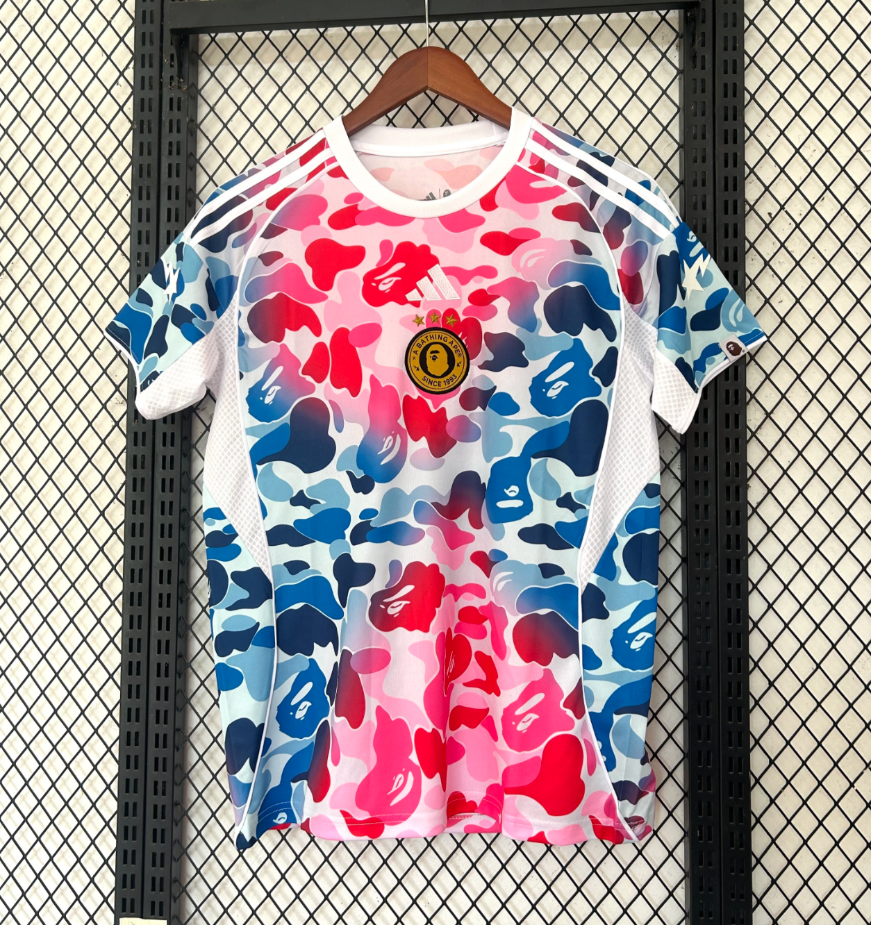 Bathing Ape (BAPE) 2026 Blue Pink Camo Jersey