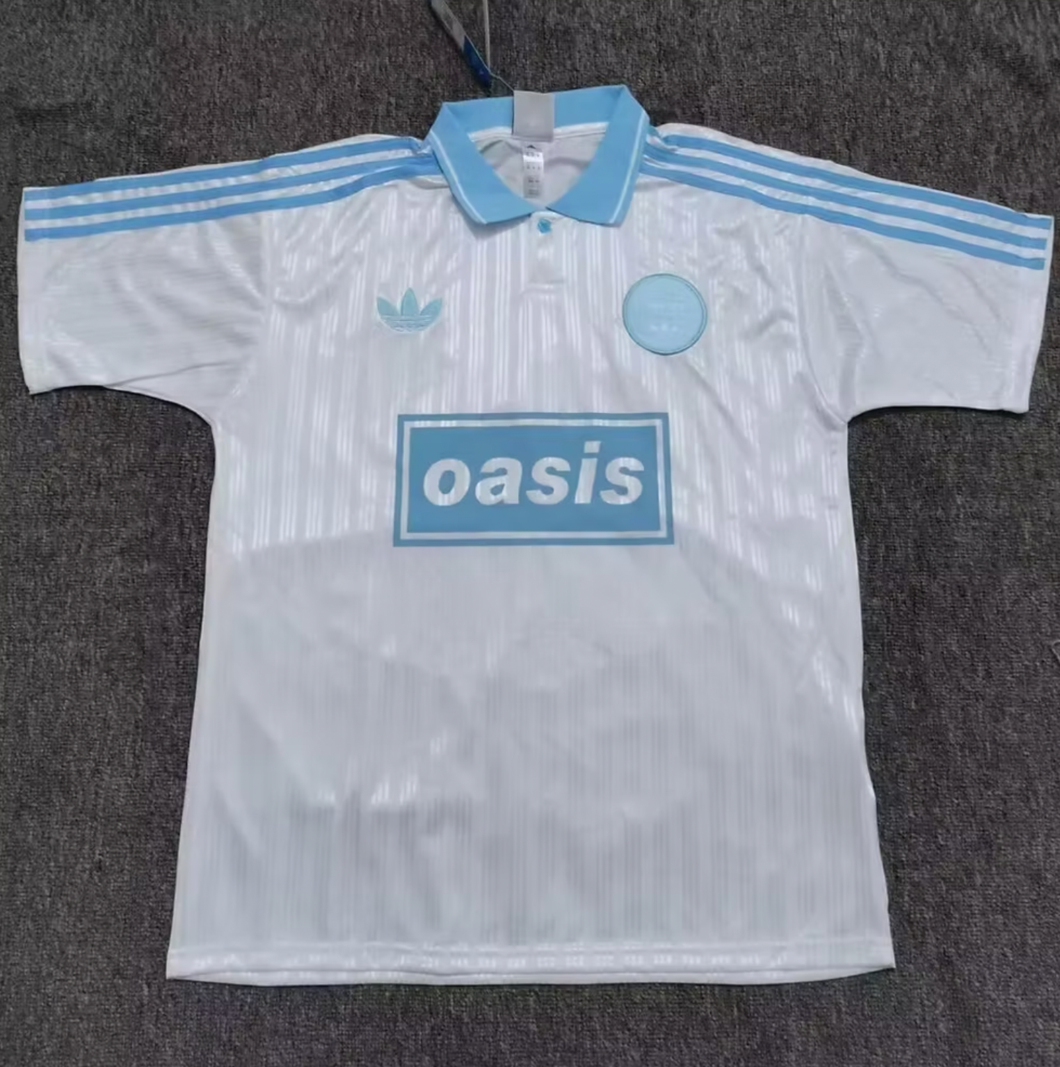 Oasis x Adidas Jersey White and Light Blue