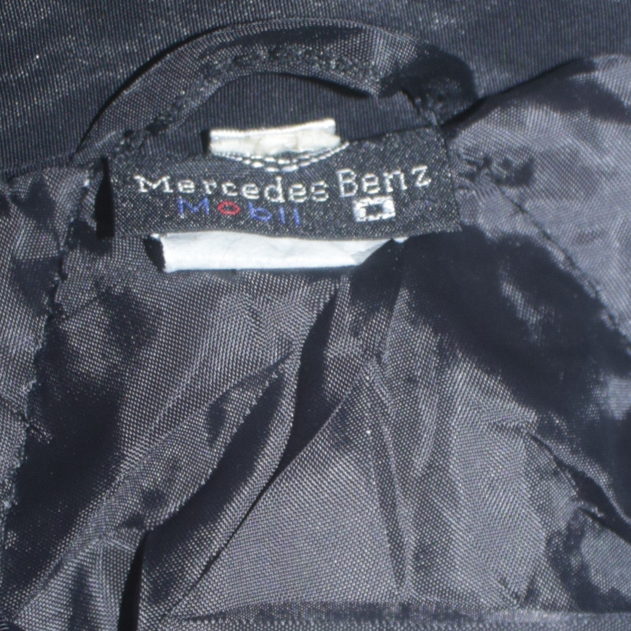 Mercedes-Benz Black Red Nascar Jacket Men's XLarge Embroidered McLaren Logos Racing Bomber Outerwear