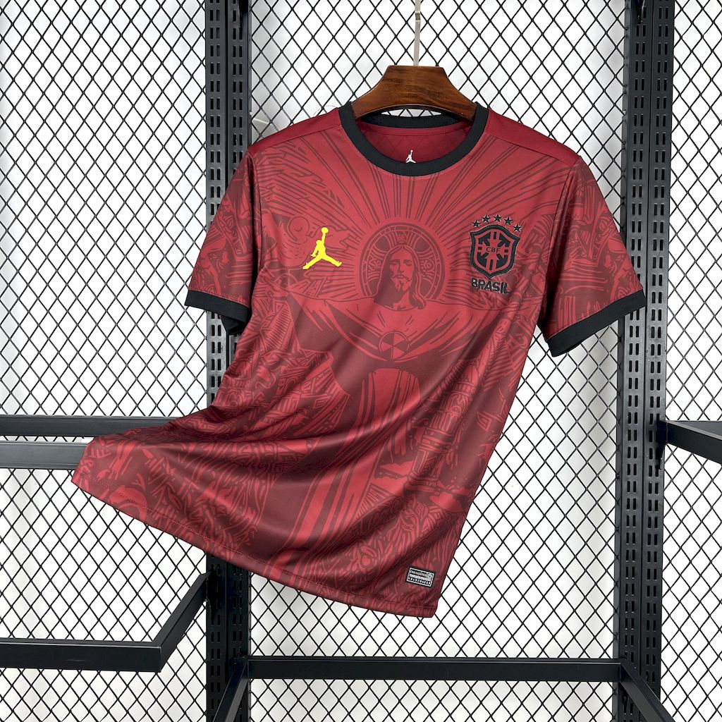 Brazil Jesus Christ the Redeemer Jordan Red Jersey 2025/2026