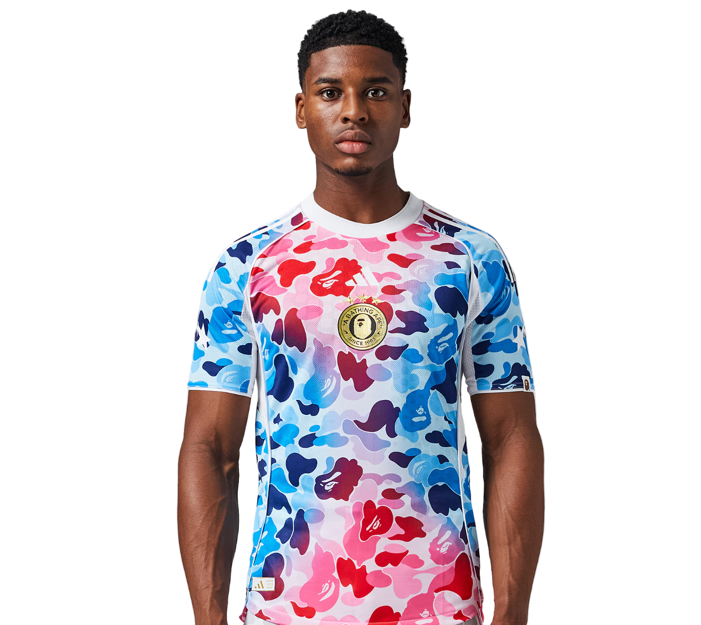 Bathing Ape (BAPE) 2026 Blue Pink Camo Jersey